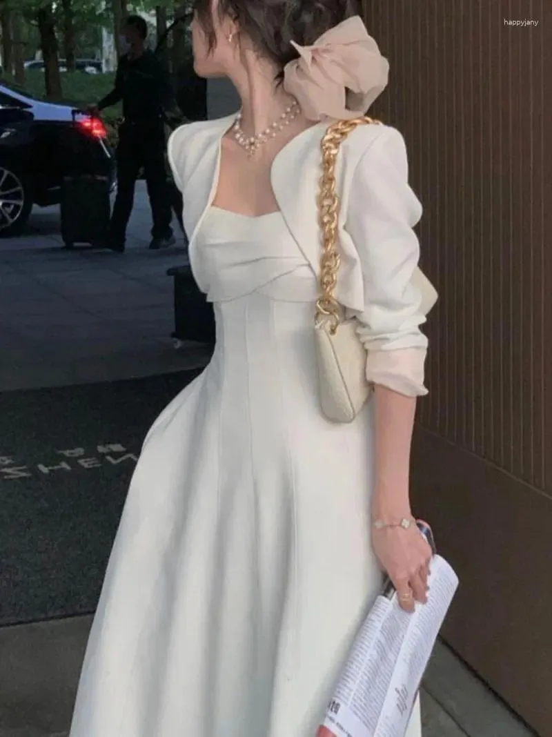 White Midi Dress Women Casual A-Line Knee-Length Polyester Slim Fit Spring  Summer from Dhgate Basic & Casual Dresses - price 40.53