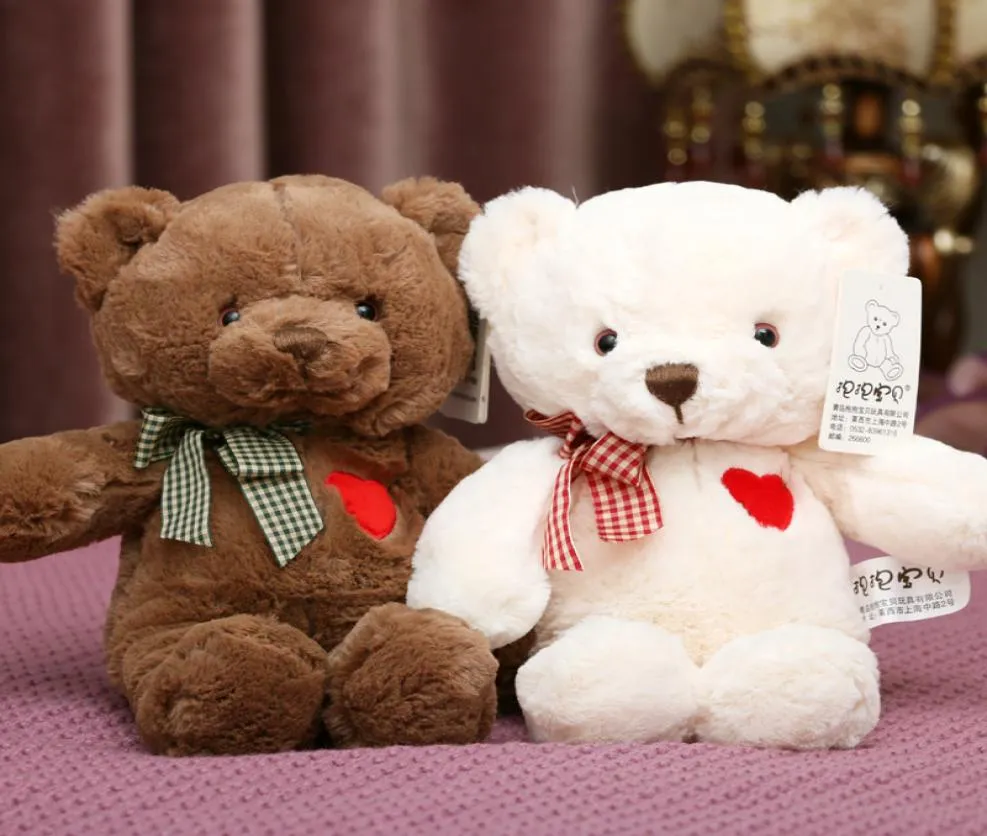 35 cm 50 cm Schöne Teddybär Plüschtiere Gefüllte Niedliche Bären mit Herz Puppe Mädchen Valentine039s Geschenk Kinder Baby Weihnachten Brinqu7884893