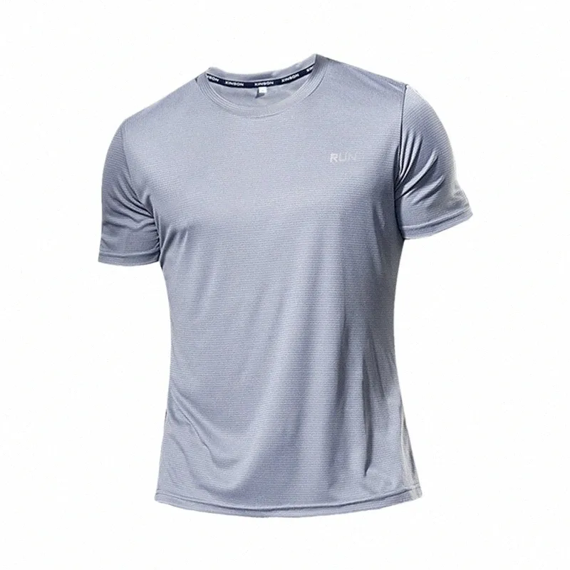 Veelkleurig Sneldrogend Sport T-shirt met korte mouwen Gym Jerseys Fitn Shirt Trainer Running T-shirt heren Ademende sportkleding 5941 #