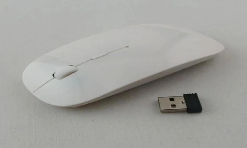 新しい1600 DPI USB Optical Wireless Computer Mouse 24G Receiver Super Slim Mouse for PC Laptop2063538