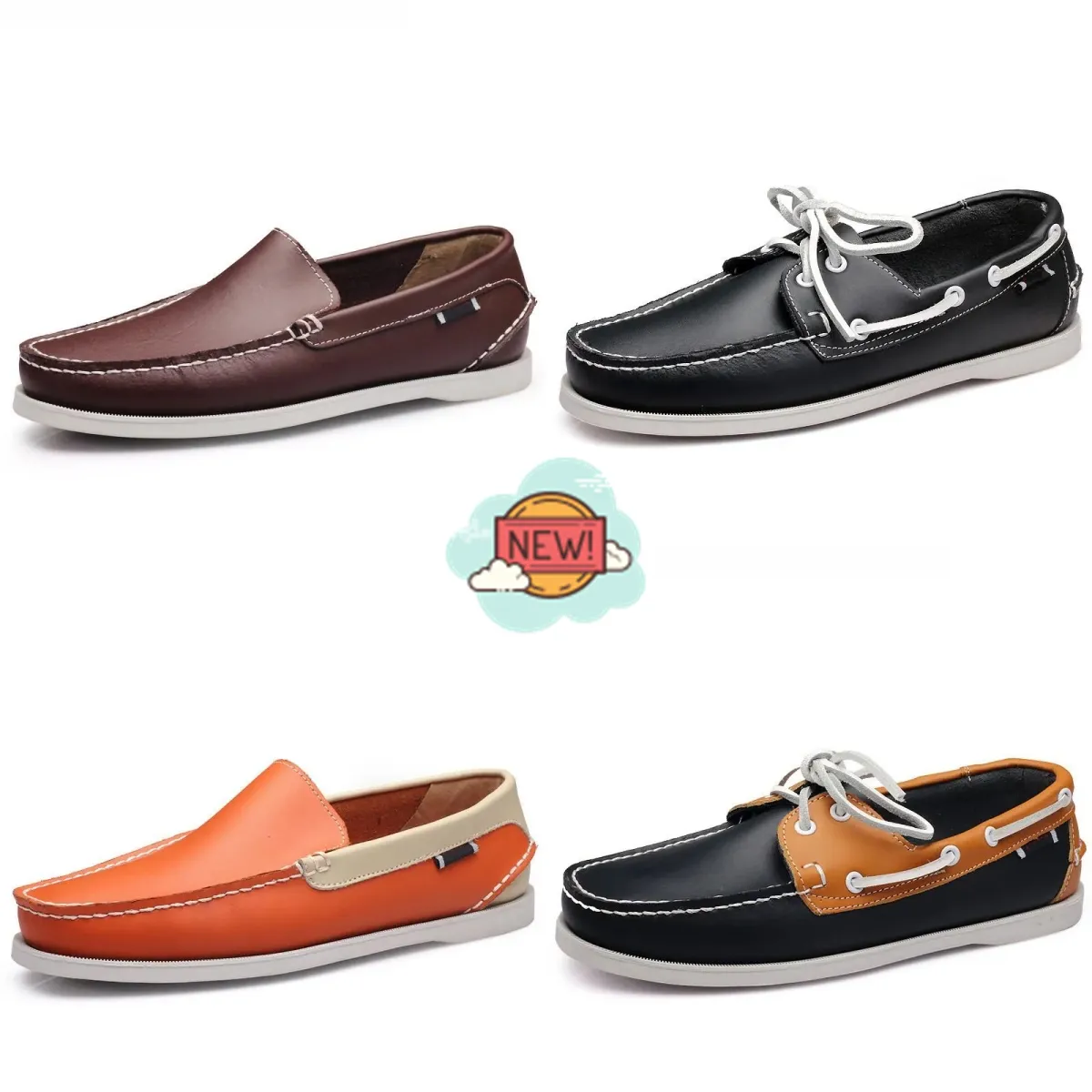 Confort résistant chaussures pour hommes chaussures de voile chaussures décontractées en cuir respirant baskets de créateur de haute qualité GAI taille 38-45