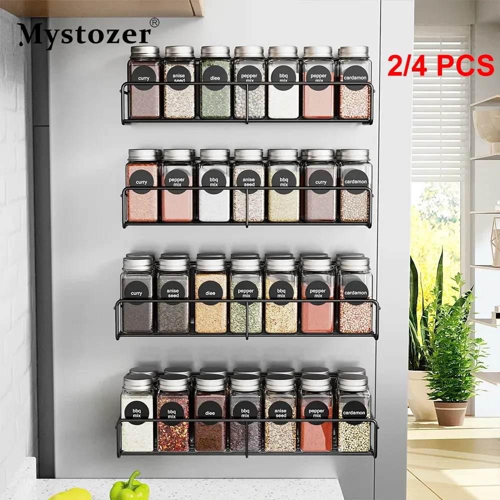 Racks Magnetic Kitchen Spice Storage Rack Spice Jar Organizer Sässa Rack Multilayer Kitchen Organizer Rack Accesorios de Cocina