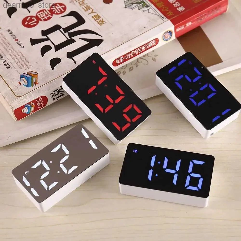 Desk Table Clocks Bedroom tools mirror accessories small digital watches desktop smart electronic tables home decor LED alarm clocks furniture and24327