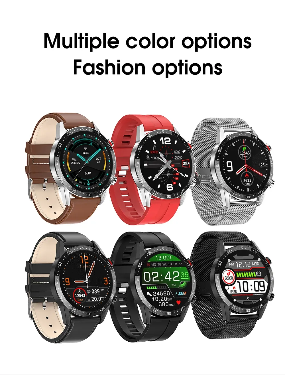 Трекеры, модные 1,3-дюймовые умные часы для мужчин, полносенсорный фитнес-трекер, умные часы для женщин, GTS, ЭКГ, смарт-часы для Xiaomi