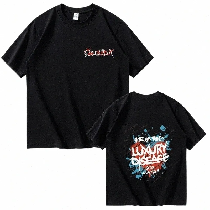 One Ok Rock T-shirt Hommes Fi Summer Cott T-shirt à manches courtes Femmes Casual Harajuku Hip Hop Streetwear Tee Tops Camiseta v5IF #