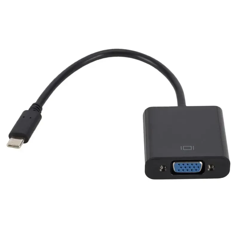 2024 ANPWOO Convertitore USB 3.1 da tipo C a VGA USB fino a 1080p Effetti visivi Full HD, più cavo adattatore a risparmio energetico