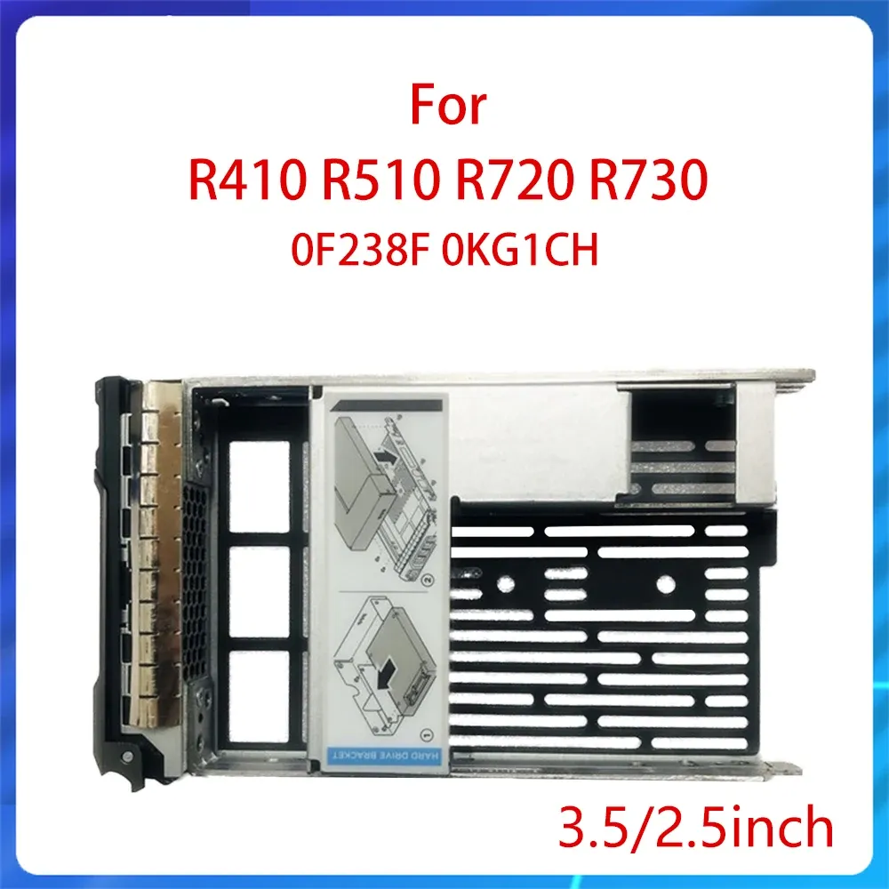 Ramy R410 R510 R720 R730 2,5 "3,5" Wspornik HDD 0F238F 0KG1CH Taca Caddy Caddy 2,5 3,5 cala Dysk twardy F238F KG1CH