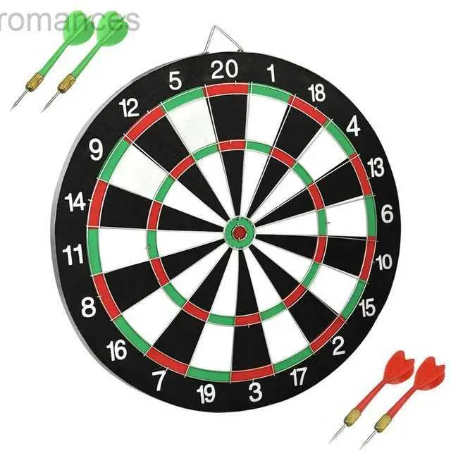 Darts Double-sided Dart Board Set Entertainment Leisure Professional Dart Set Toy with Flying Needle Spot Dart Board 24327