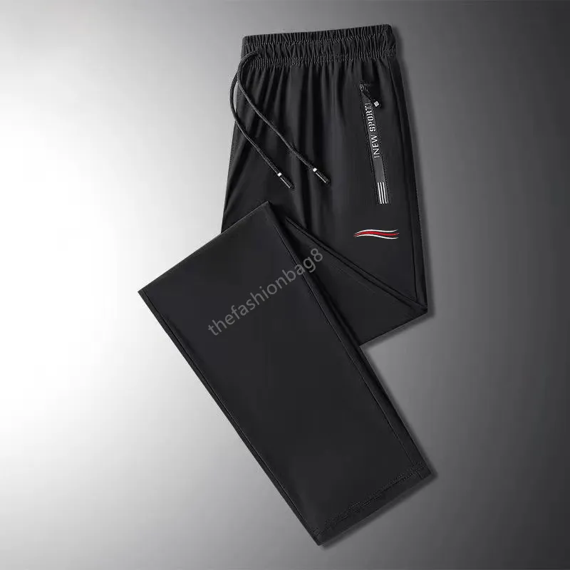 Pantalons pour hommes, pantalons de golf élastiques en soie glacée pour hommes, vêtements de sport surdimensionnés de haute qualité, combinaison épaisse, vêtements décontractés longs, plusieurs tailles d'impression au choix