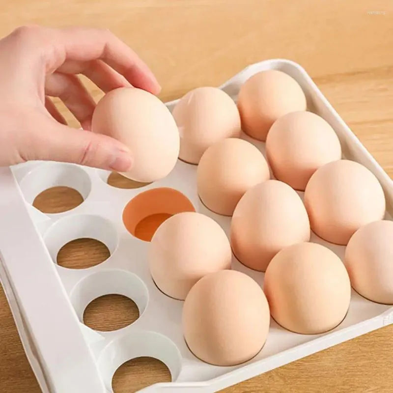 Bouteilles de stockage, capacité d'œufs peu encombrante, boîte à Double couche avec 32 grilles, conception transparente et Visible, qualité alimentaire pour la cuisine