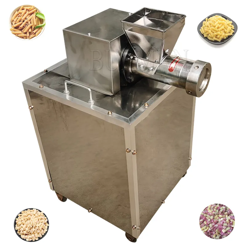 Yüksek Verimli Otomatik Makarna Scallop Noodle Makinesi Paslanmaz Çelik Makarna Tarak Ekstrüder Yapım Makinesi