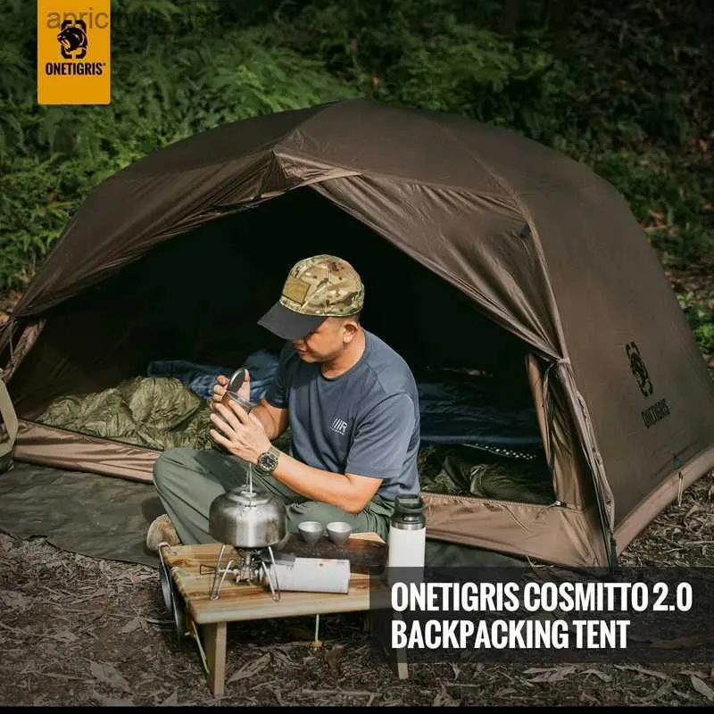 Tentes et abris OneTigris COSMITTO 2.0 Tente à dos 3 saisons Installation facile Tente de camping instantanée pour 2 personnes pour randonnée Trekking Pêche 24327