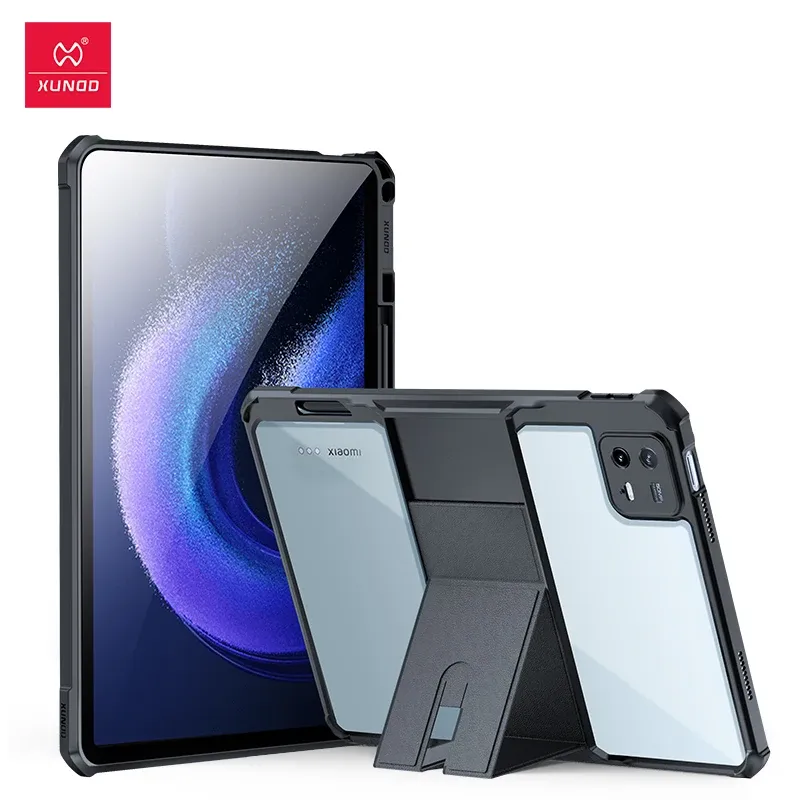 Case Xundd dla Xiaomi Pad 6 Pro Pad 6 5 Pad Case, Poduszki powietrzne wstrząsowe pokrycie tabletu z niewidzialnym stojak