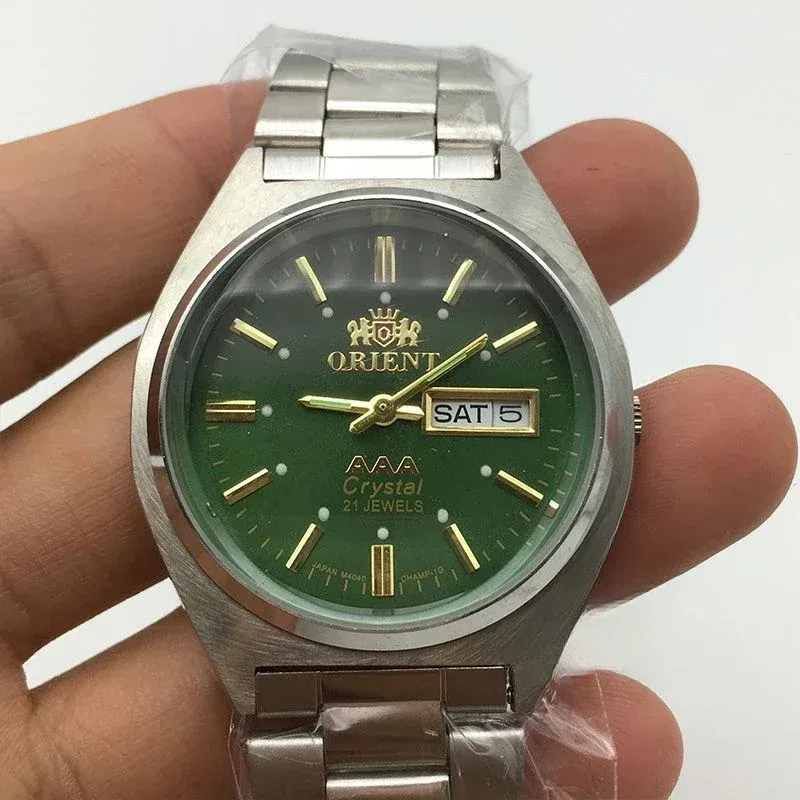Часы 36 мм The Orient Double Lions Лучший бренд Японии Кварцевые часы Водонепроницаемые знаменитые часы Мужские часы Cool Relogio Masculino