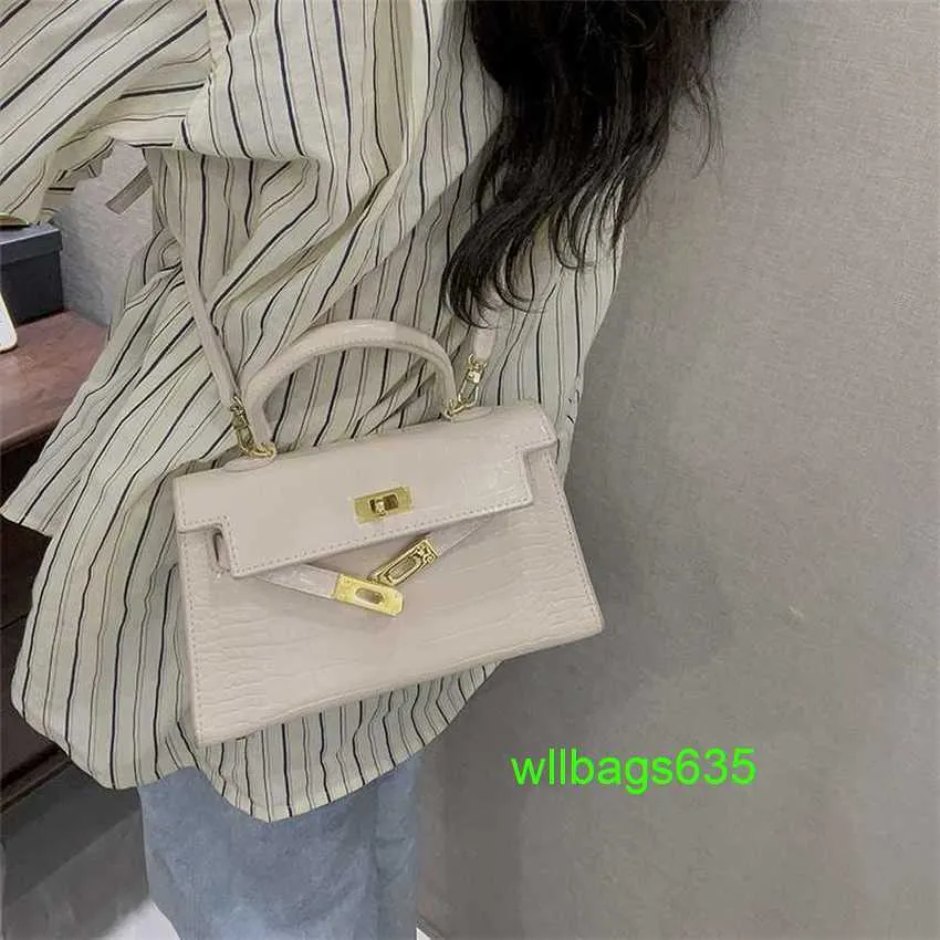 Ky Fourre-tout Sacs à main en cuir de luxe de confiance Sac à motif crocodile Mini sac à main Exquis Petit sac 2024 Printemps Nouveau sac à bandoulière à une épaule avec logo HB5G