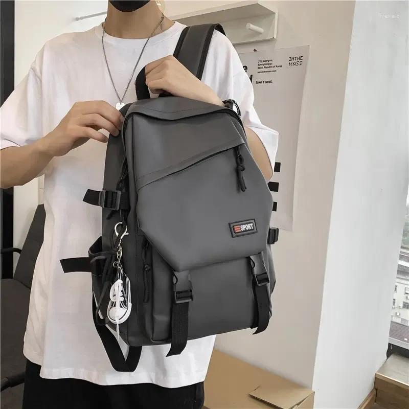 School Bags Simple Super Light Oxford Waterproof Travel Backpack Men Business Casual Laptop Charging Backpacks Sports Bag