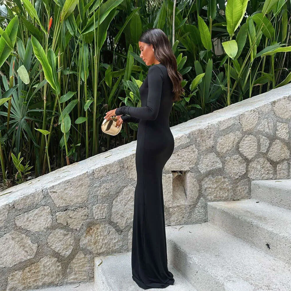 Women Black Square Neck Maxi Dress with Petal 1/2 Sleeves Summer  Floor-Length Hi-Lo Silhouette Polyester Dress from Dhgate Basic & Casual  Dresses - price 24.85