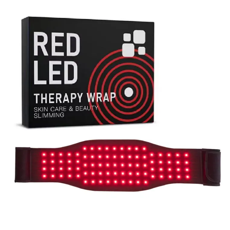 Near-Infrared LED Light Wrap Device Flexible Wearable 660NM 850NM Back Shoulder Knee Joints Pain Relief Red Light Therapy Belt