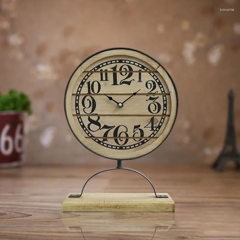 Horloges de table Type d'horloge créative Style européen Quartz silencieux bureau maison