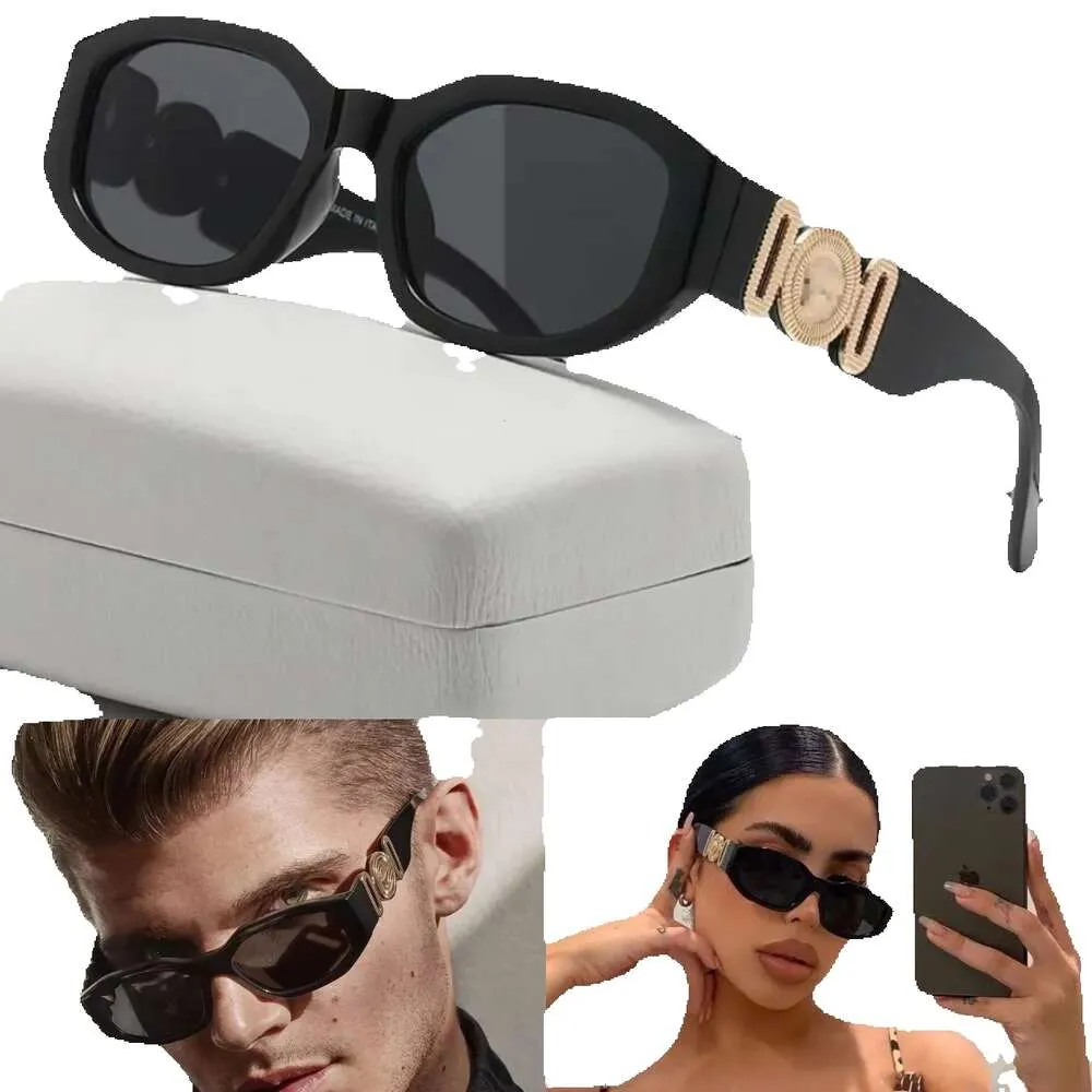 Solglasögon män unisex designer Goggle strand solglasögon retro liten ram design uv400 utan någon låda valfritt