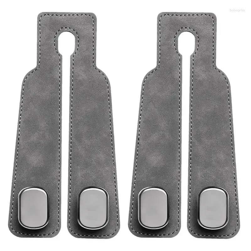 Hooks Double Car Hook Multifunctional 2 In 1 Auto Backseat Hangers For Keys Purse PU Leather Universal Vehicle