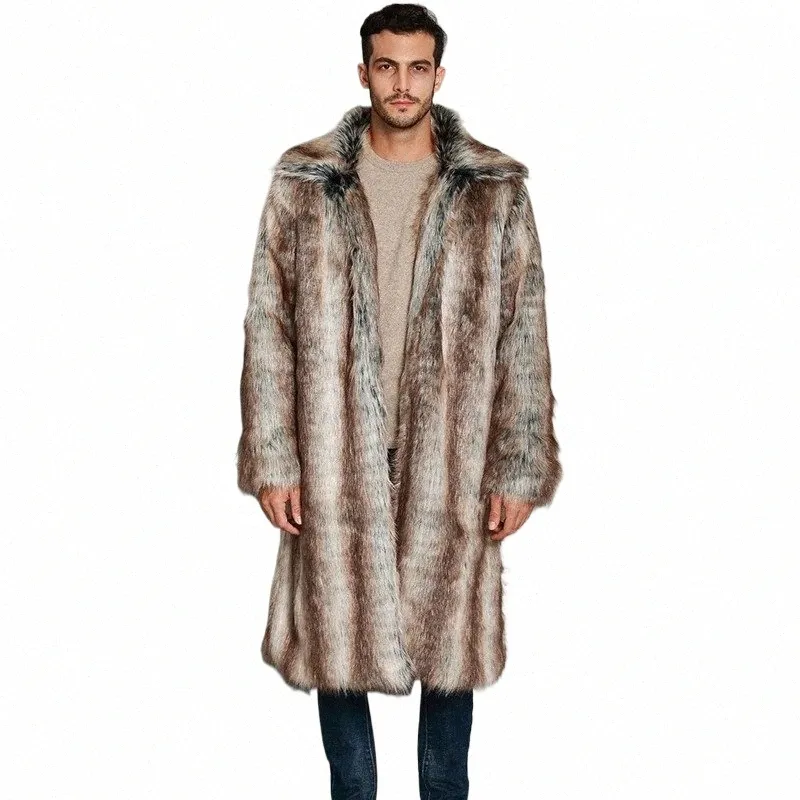 PFHQ Autumn Męski kołnierz kwadratowy kołnierz faux fur