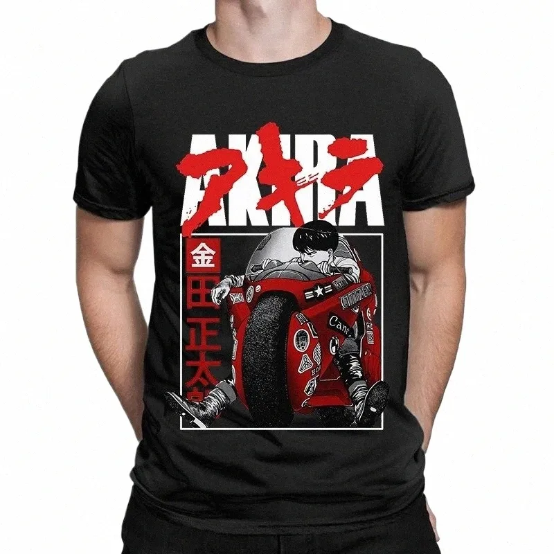 Akira anime grafik t shirts japan vintage manga toppar kvinnor män harjuku fi o-hale tee sommar streetwear casual tops tee d8ni#