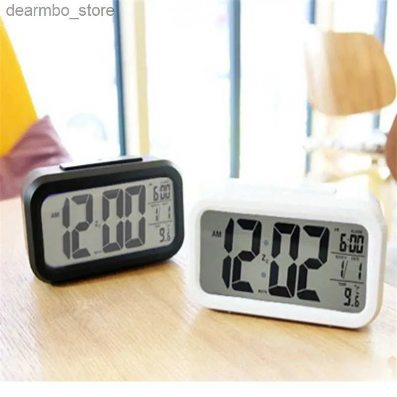 Relógios de mesa de mesa led despertador de mesa com medidor de temperatura interior snooze relógio de mesa eletrônico calendário digital clocks24327