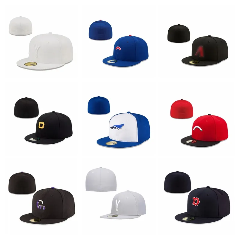 2024 Chapeaux ajustés unisexes Chapeau Snapbacks Casquettes de basket-ball réglables Toutes les équipes Unisexe Sports de plein air Broderie Coton Plat Fermé Bonnets Flex Sun Cap