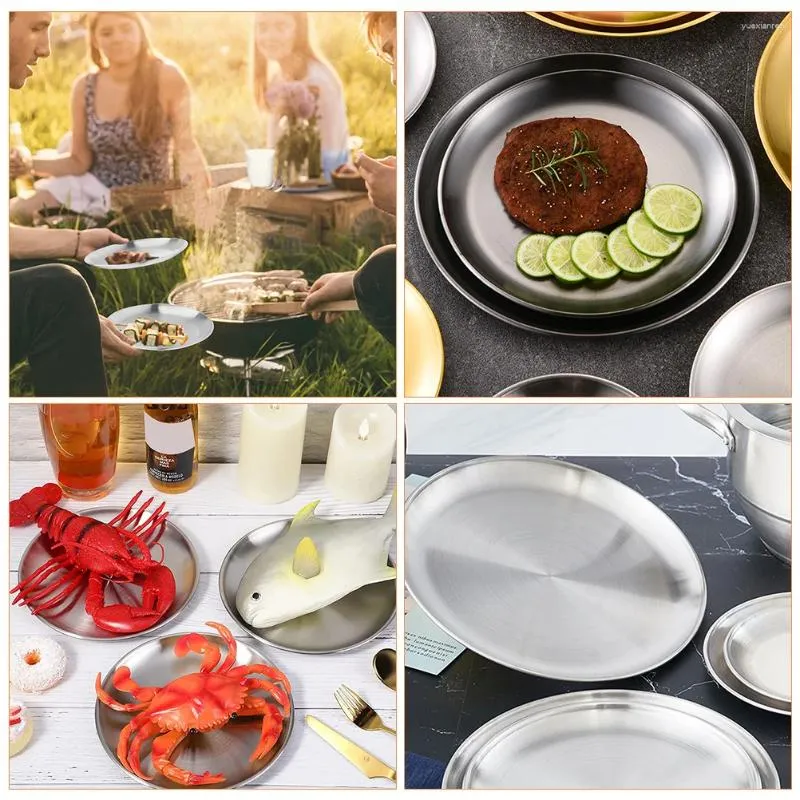 Metal dish set discount