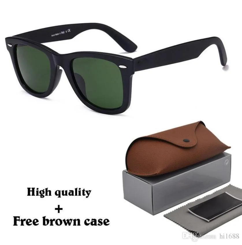 8 Colour High Quanlity Metal hinge Sunglasses men women Brand designer sun glasses Plank frame glass lens uv400 Goggle with cases 9292418