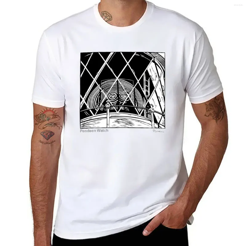 Canotte da uomo Pendeen Watch Lighthouse T-shirt T-shirt da uomo Camicie da allenamento semplici ad asciugatura rapida per uomo