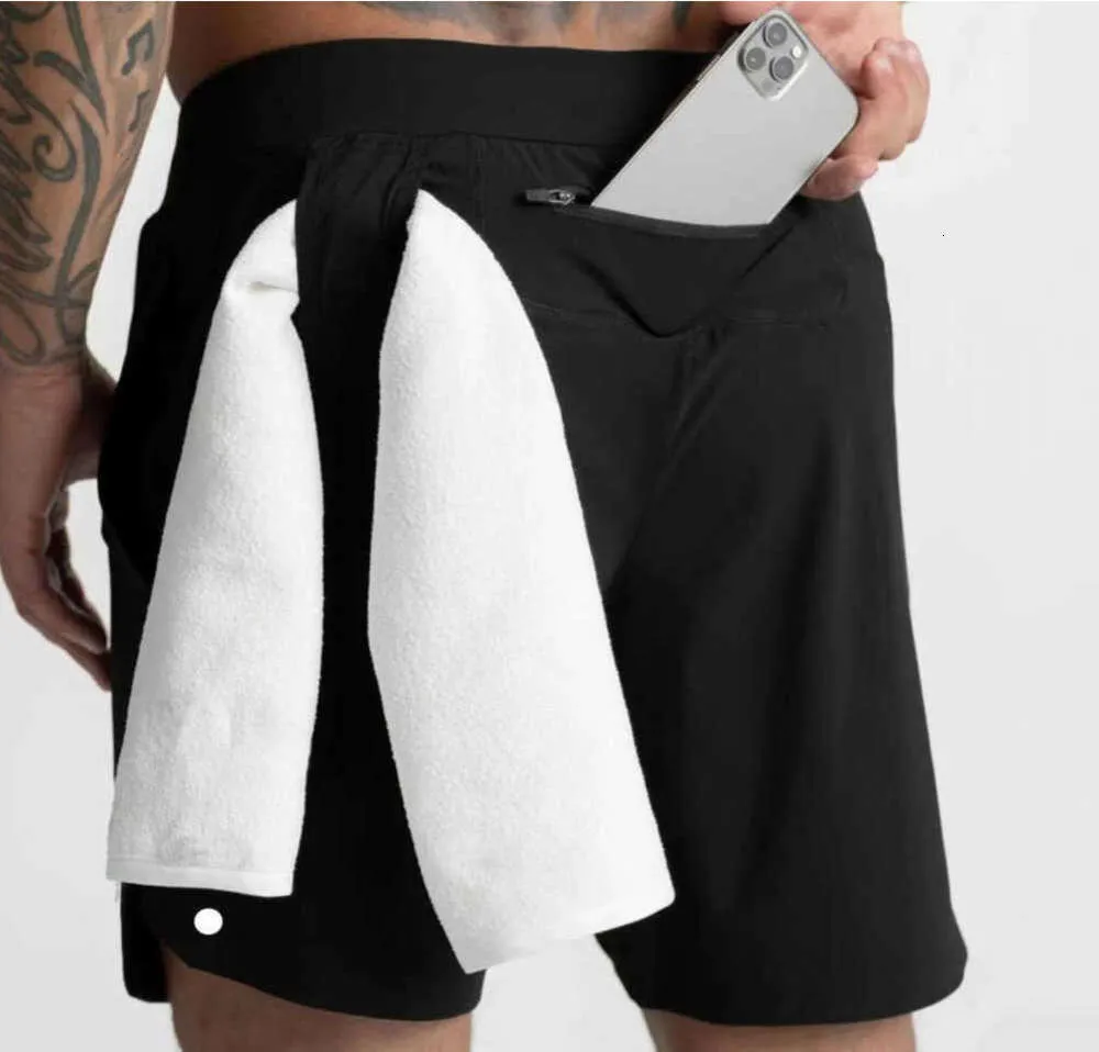 Uomini Lu Lu Allinea Yoga Shorts Lemon Shorts Quinto Pants Fitness Outdoor Drys Drys Back Zipper Pocket Solido Tops Casual Running Tops di qualità Sconto 202ess