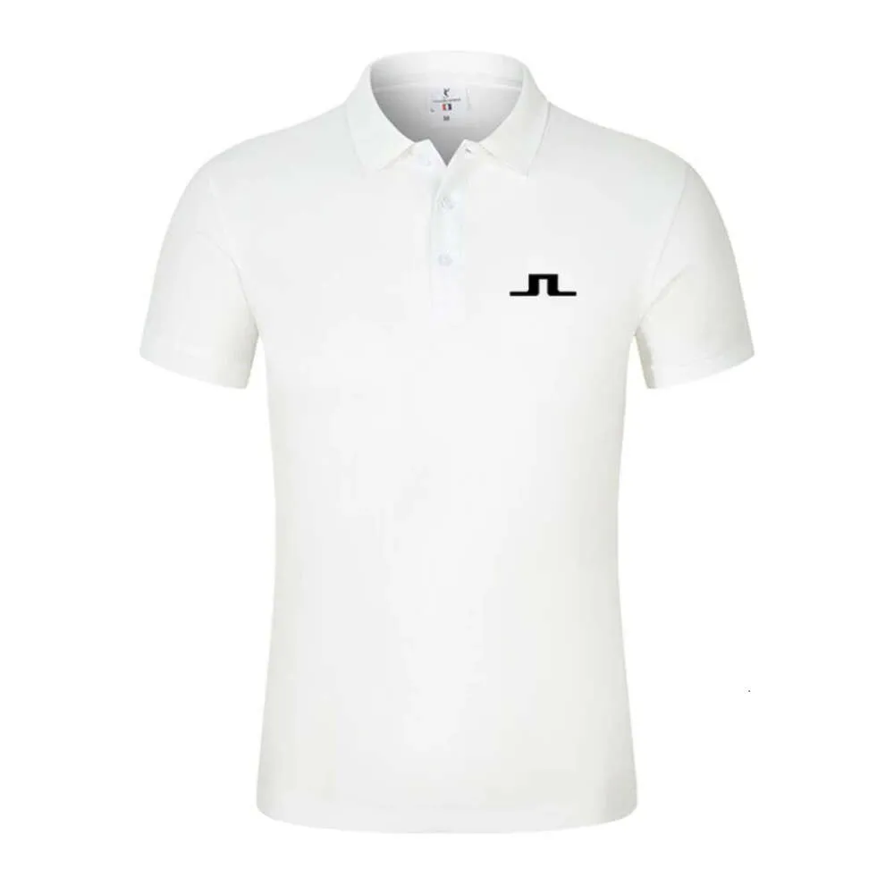 Summer Men Shirt J LINDEBERG Golf Jersey Casual Short Sleeve Breathable High Quality Mens Polo T-shirt Top