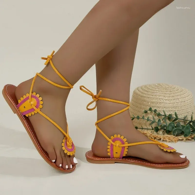 Donne sandali piatti estate eleganti floreali eleganti signore spiaggia spiaggia infragcipli fluviali morbidi scivoli zapatos