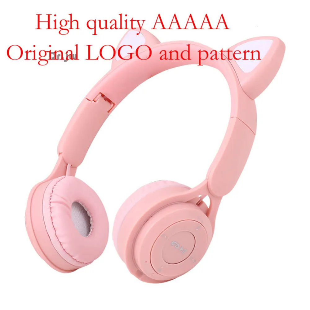 Y08m Luminous Cat's Ears (Steamed Cat-Ear Shaped Bread) Creative Cartoon Bluetooth Wireless Plug i headset MZ-08m