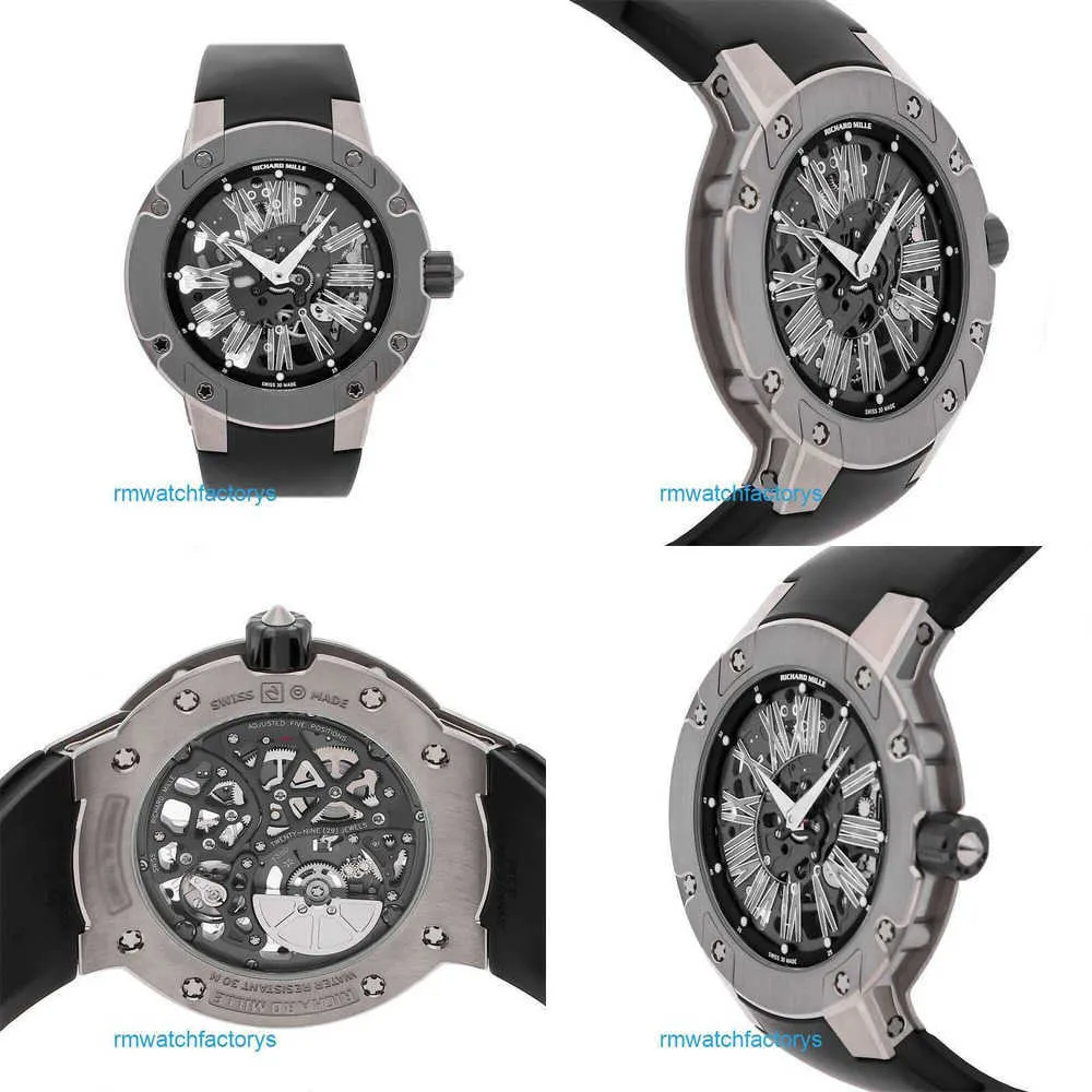 Casual Wristwatch Unisex RM Wrist Watch RM033 Ultra Thin Automatic Titanium Men's Watch RM033 Al Ti