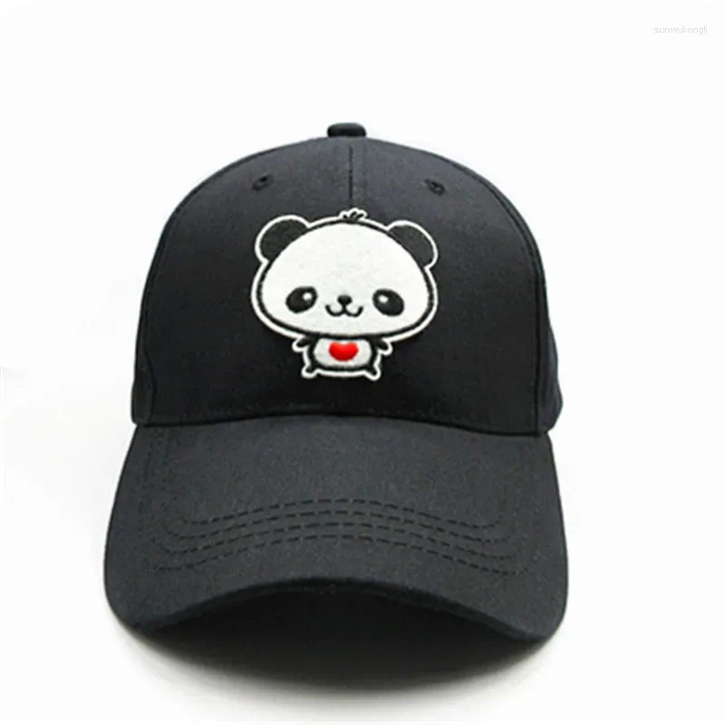 Ball Caps 2024 kreskówka panda haftowa bawełniana czapka baseballowa Hip-Hop Regulowane kapelusze na snapback dla mężczyzn i kobiet 178