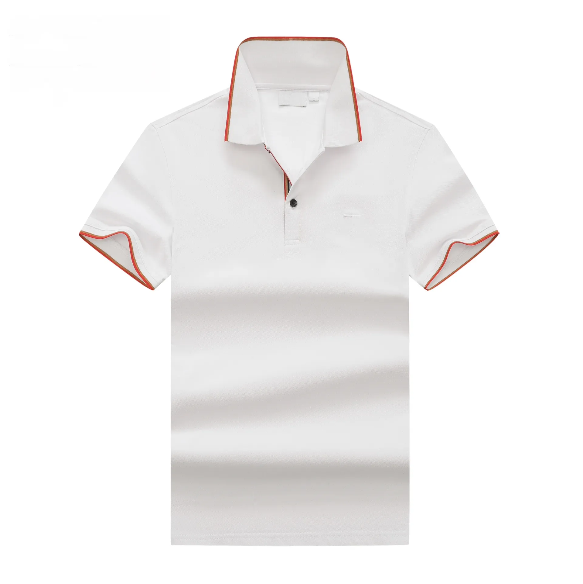 Polo da uomo di marca estiva con ricamo nuovo stile polo da uomo di design in puro cotone polo a maniche corte in cotone T-shirt da uomo di marca di alta qualità Polo ricamata