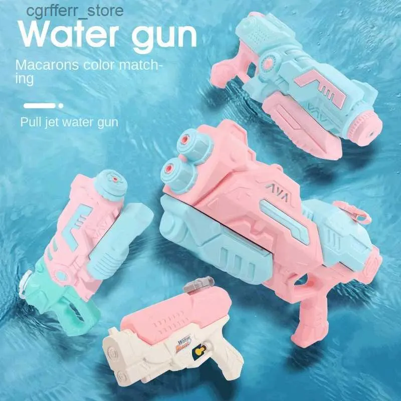 Gun Toys Giocattolo acquatico pull-up giocattolo acquatico ad alta pressione di grande capacità per ragazzi e ragazze giocattolo acquatico da spiaggia all'aperto240327