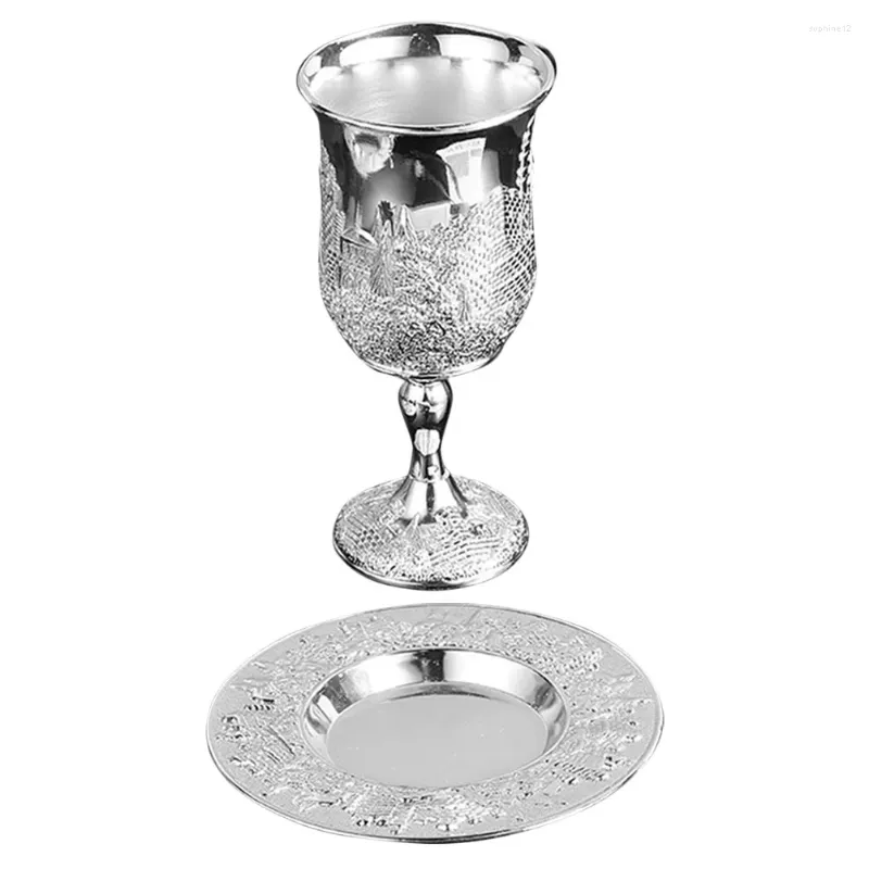 Weingläser, jüdischer Glasbecher, Weihnachtsgeschenk, Judaica, Schabbat, Shabbat-Option