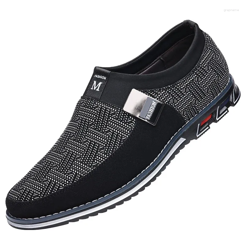 Casual schoenen platte heren loafers groot formaat voetovertrek slip-on ontwerper M937