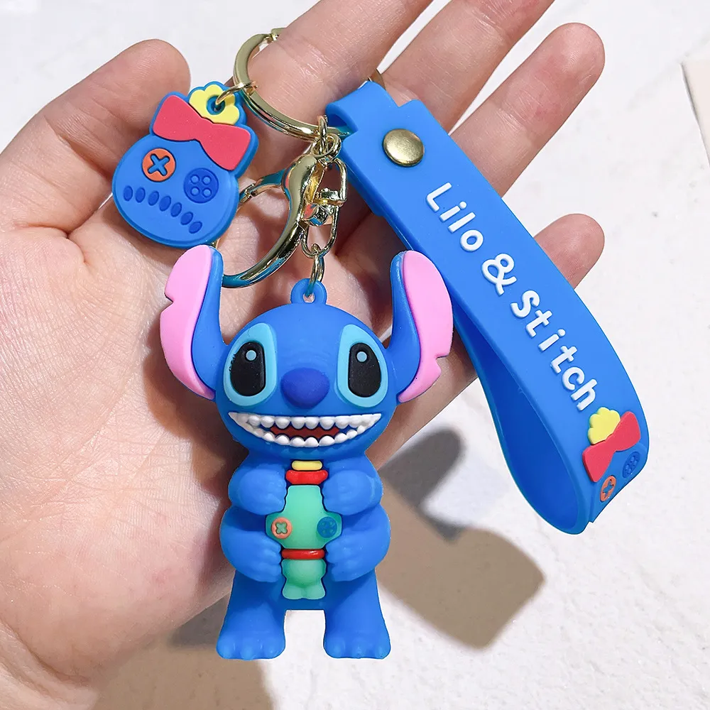 Fashion Cartoon Movie Character Keychain Rubber en Key Ring voor Backpack Jewelry Keychain 083523