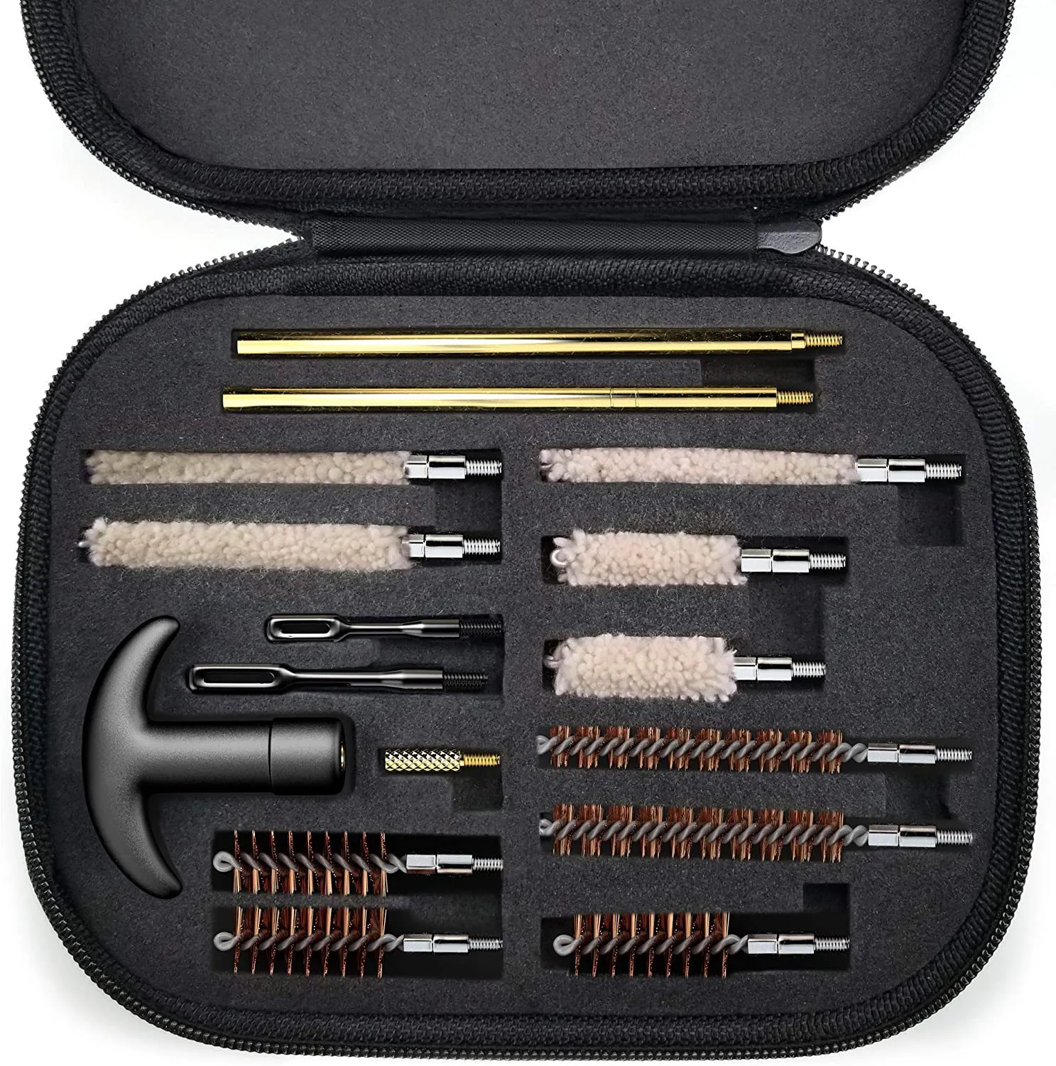 Outdoor gun barrel brush tool cleaning set, cloth bag, pipeline dredging and cleaning brush