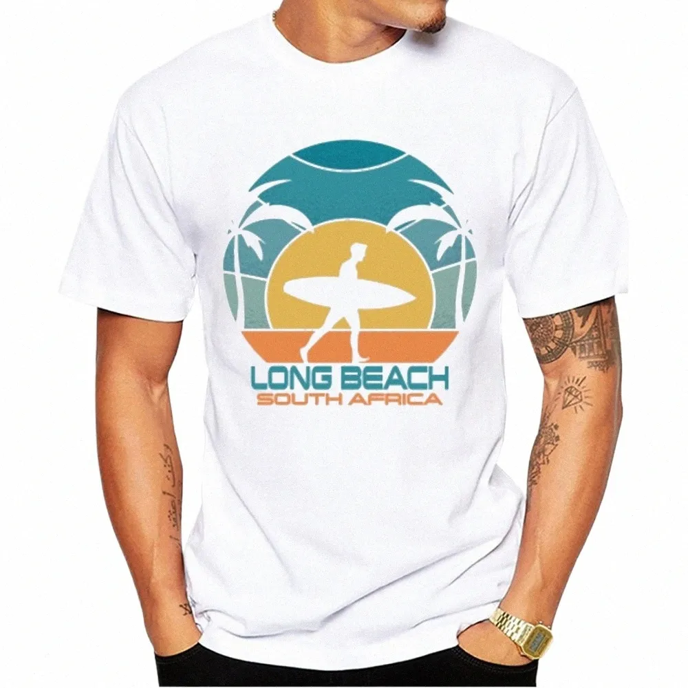 Teehub Casual Tees Hipster Surf Mannen T-shirts Jongen Lg Strand Surfen Print Korte Mouw T-Shirt Sport Tops k5qE #