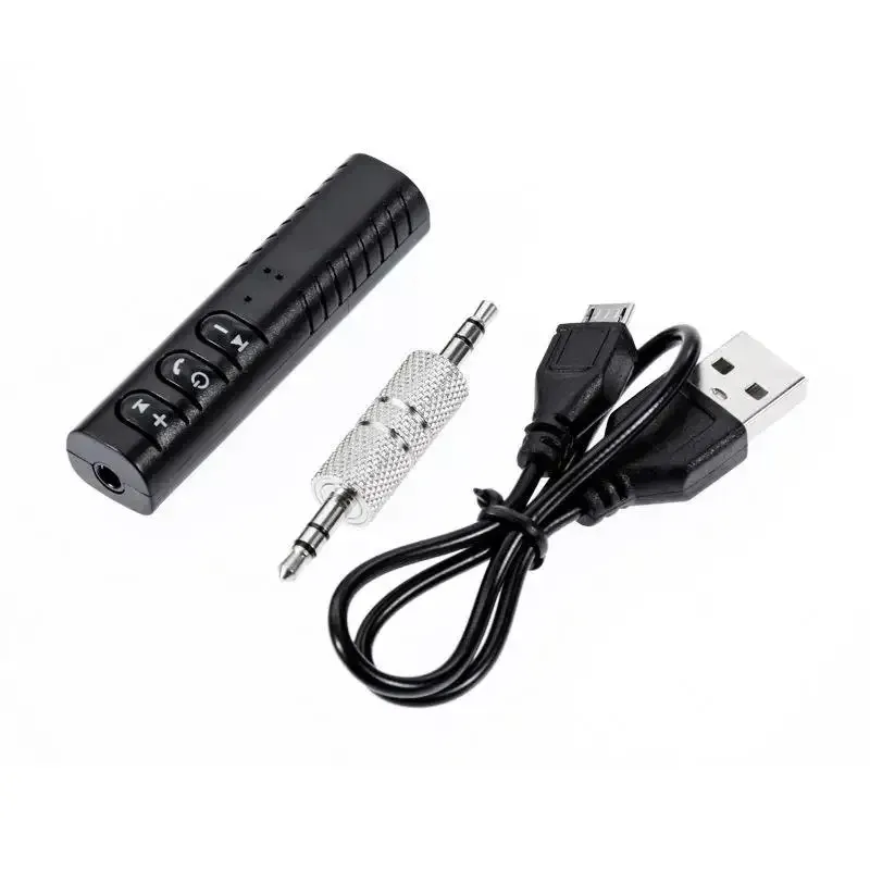 Adattatore Bluetooth Aux da 3,5 mm Trasmettitore audio Bluetooth 5.0 per cuffie per auto Altoparlante Ricevitore musicale Kit per auto Dongle wireless