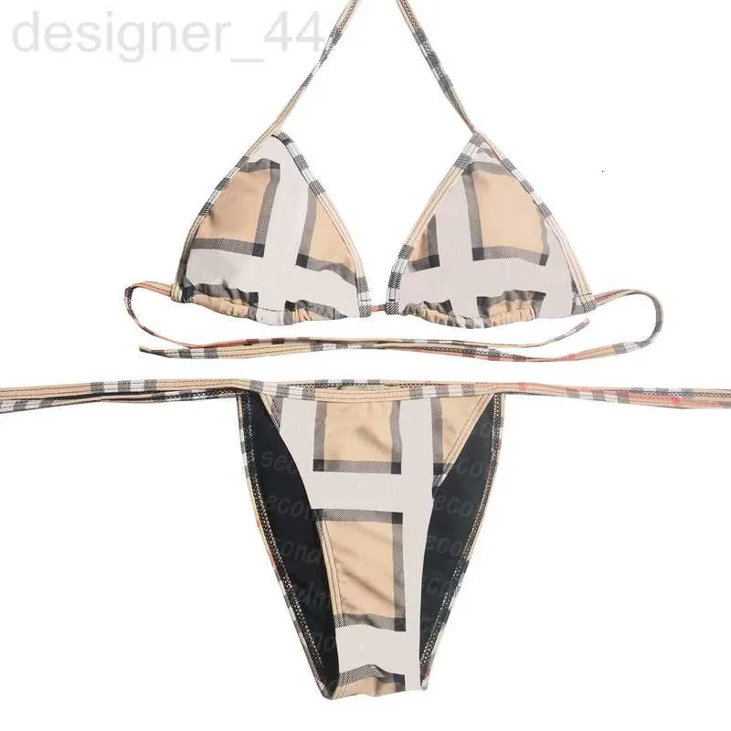 Dames Badmode ontwerper Mode Streep Bikini Set Vrouwen Sexy Backless Twee PieSet Badpak Zomer Badpak NU3J