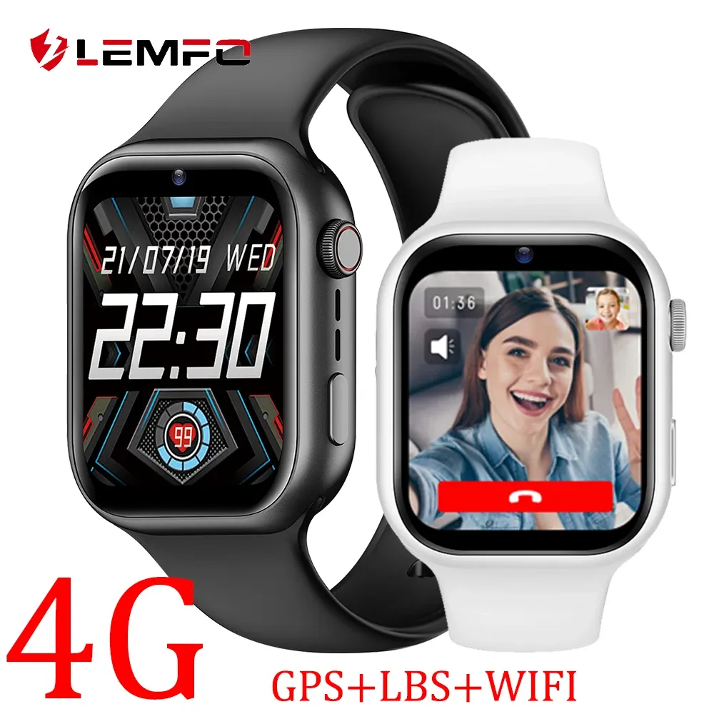 Orologi LEMFO 4G GPS per bambini Smartwatch per ragazze con SOS WiFi Sim Card LBS Posizione Videochiamata Videochiamata K20 smart watch Batteria da 1000 mAh