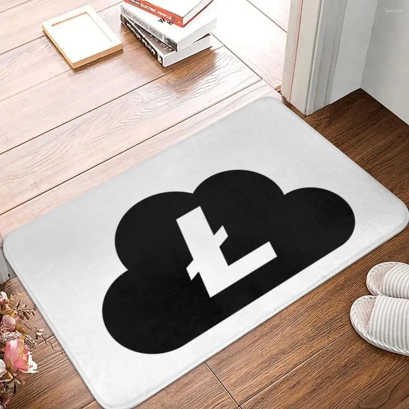 Mattor Litecoin Cloudy Doormat Rug Carpet Mat Footpad Bath Non-Slip Toalettbalkong