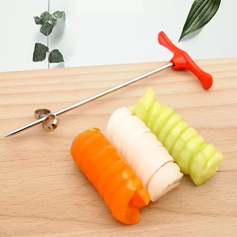 Nieuwe 2024 Cutter Knives Cleaver Keuken Keukenaccessoires Handmatig Roller Spiraal Radijs Aardappelgereedschap Groentefruit Snijvaart voor handmatige groentesnijder